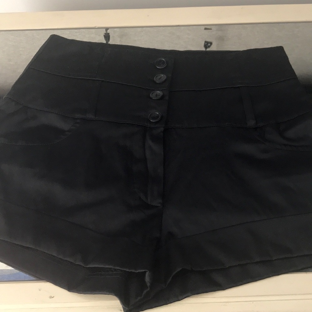 Black High waist shorts